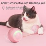 Anubhav Janni Cat Teaser Ball Smart Toy Ball Interactive Rechargeable Rotating Automatic Obstacle Avoiding Chasing Light Avoiding Self Rotating Electronic Rechargeable Rolling (Pack Of 1 Pcs) - Image 4