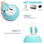 Anubhav Janni Cat Teaser Ball Smart Toy Ball Interactive Rechargeable Rotating Automatic Obstacle Avoiding Chasing Light Avoiding Self Rotating Electronic Rechargeable Rolling (Pack Of 1 Pcs) - Image 5