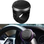 Anubhav Janni Car Steering Wheel Knob Booster Ball For Easy Driving Compatible with All Cars Universal Spinner 360° Rotation Frill Metal Power Handle (pack of 1)