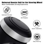 Anubhav Janni Car Steering Wheel Knob Booster Ball For Easy Driving Compatible with All Cars Universal Spinner 360° Rotation Frill Metal Power Handle (pack of 1) - Image 8