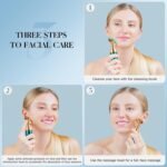 Anubhav Janni 3 In 1 Premium Kdk Massager Electric Facial And Neck Anti Wrinkle Anti Aging Device Vibration Massage Modes Face Slimming Sculpting Uplifting Skin Firming Tightening (Set Of 3 Pcs) - Image 5