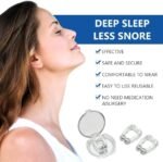Anubhav Janni Nose Clip Anti Snoring Device For Men And Women Silicone Magnetic Snore Free Magnet Reusable Snore Clip Silicone Better Sleep Strips Breathing Devices Women Clip (Set Of 4 Pcs) - Image 2