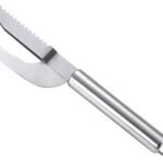 Anubhav Janni 3 in 1 Steel Fish Maw Knife Scaler Remover with Sawtooth Easily Remove Scales-Cleaning Brush Scraper Kitchen Tool Stainless Cutting Knife Multifunctional  (pack of 1)