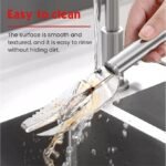 Anubhav Janni 3 in 1 Steel Fish Maw Knife Scaler Remover with Sawtooth Easily Remove Scales-Cleaning Brush Scraper Kitchen Tool Stainless Cutting Knife Multifunctional  (pack of 1) - Image 5