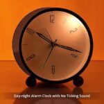 Anubhav Janni Alarm Clock Beep Black Plastic Analog Super Silent Non Ticking Small with Night Light Battery Operated Simply Design for Bedroom Bedside Desk Metal Non-Ticking (pack of 1) - Image 4