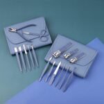 Anubhav Janni 16 In 1 Manicure Kit Blue Nail Clippers Tools Set in Professional Pedicure Women Men Stainless Steel Grooming Travel Case Kits set Care Set Cutter Scissors Luxury (Pack Of 1 Pcs) - Image 3