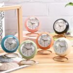 Anubhav Janni Alarm Clock Fancy Black Classic Table Alarm Clock Battery Operated Silent Operation Non-Ticking with Backlight HD Glass Stylish Snooze for Bedroom Home Kitchen Indoor (pack of 1) - Image 2