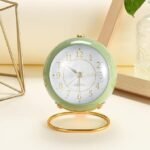 Anubhav Janni Alarm Clock Fancy Black Classic Table Alarm Clock Battery Operated Silent Operation Non-Ticking with Backlight HD Glass Stylish Snooze for Bedroom Home Kitchen Indoor (pack of 1) - Image 8