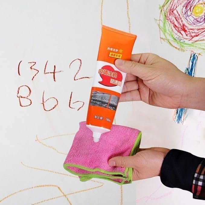 Anubhav Janni Orange Tube Wall Stain Remover Cream Multipurpose Cleaner For Marks Kids Drawing Scratches Stains Easy Cleaning Solution Home Office Walls Marker Crayon (Pack Of 1 Pcs) Anubhav Janni Orange Tube Wall Stain Remover Cream Multipurpose Cleaner For Marks Kids Drawing Scratches Stains Easy Cleaning Solution Home Office Walls Marker Crayon (Pack Of 1 Pcs) - Image 1