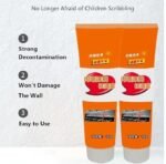 Anubhav Janni Orange Tube Wall Stain Remover Cream Multipurpose Cleaner For Marks Kids Drawing Scratches Stains Easy Cleaning Solution Home Office Walls Marker Crayon (Pack Of 1 Pcs) - Image 2
