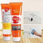 Anubhav Janni Orange Tube Wall Stain Remover Cream Multipurpose Cleaner For Marks Kids Drawing Scratches Stains Easy Cleaning Solution Home Office Walls Marker Crayon (Pack Of 1 Pcs) - Image 5