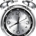 Anubhav Janni Alarm Clock Silver + black Big Size Clock Alarm Super Loud for Heavy Sleepers Retro Twin Bell Metal Frame with Night Backlight Function Bedside Luminous Bedroom (pack of 1)