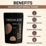 Anubhav Janni Chocolate Facial Wax Powder Shave Flour Alternative Gentle Skin Formula Long Lasting Polish Exterior Suitable Sensitive Areas Ideal Face Hair Removal Powder (Pack Of 1 Pcs) - Image 6