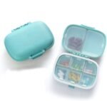 Anubhav Janni Travel Pill Box Sumiko Portable Empty First Aid Medicine Compartments Case Mini Pouch Waterproof Seal Handy Pills Pocket Ideal Travel Pocket Purse Daily Case (Pack Of 1 Pcs)