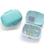 Anubhav Janni Travel Pill Box Sumiko Portable Empty First Aid Medicine Compartments Case Mini Pouch Waterproof Seal Handy Pills Pocket Ideal Travel Pocket Purse Daily Case (Pack Of 1 Pcs)