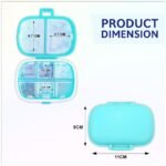 Anubhav Janni Travel Pill Box Sumiko Portable Empty First Aid Medicine Compartments Case Mini Pouch Waterproof Seal Handy Pills Pocket Ideal Travel Pocket Purse Daily Case (Pack Of 1 Pcs) - Image 2