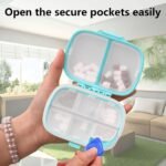 Anubhav Janni Travel Pill Box Sumiko Portable Empty First Aid Medicine Compartments Case Mini Pouch Waterproof Seal Handy Pills Pocket Ideal Travel Pocket Purse Daily Case (Pack Of 1 Pcs) - Image 8