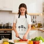 Anubhav Janni Apron for Kitchen Waterproof Women Cooking Dishwashing Dress Cloth Daily Use For Wear Design Use Women with Hand Wipe Pockets Big Pocket Hand-wiping Baking (pack of 1) - Image 3