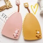Anubhav Janni Car Key Case Cover Holder Large Capacity Sleeve Cute Cartoon Leather Protective for Women Key-Chain Pouch Bag with Metal Ring Keying Easter Bunny (pack of 1) - Image 6