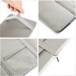 Anubhav Janni Car Sun Visor Organizer PU Leather Multi-Pocket Storage Holder for Sunglasses Cards Pens Documents Universal Fit with Zipper Pouch Mesh Slot Secure Strap Strap Car (pack of 1) - Image 5
