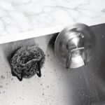 Anubhav Janni Sink Sponge Holder for Kitchen Sink Stainless Steel Scrubber Hanger Caddy Accessories Storage Rack Stand Scratch Scrub Dish cloth Dishrag Wool Exfoliate (pack of 1) - Image 5