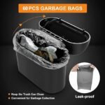 Anubhav Janni Car Dustbin with Lid and Bags - Leakproof Mini Garbage Organizer Capacity Small Accessories Dustbin Organizer Container for Office Home car mini car dustbin accessories (pack of 1) - Image 5