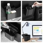 Anubhav Janni Car Dustbin with Lid and Bags - Leakproof Mini Garbage Organizer Capacity Small Accessories Dustbin Organizer Container for Office Home car mini car dustbin accessories (pack of 1) - Image 6