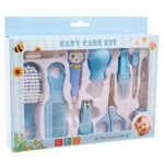 Anubhav Janni Baby Care Kit Grooming Healthcare For New Born Nail Clippers Thermometer Hair Brush Scissors Nasal Aspirator Safe Portable Essentials Infant Toddler Gift Manicure (Set Of 10 Pcs)
