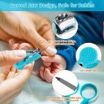 Anubhav Janni Baby Care Kit Grooming Healthcare For New Born Nail Clippers Thermometer Hair Brush Scissors Nasal Aspirator Safe Portable Essentials Infant Toddler Gift Manicure (Set Of 10 Pcs) - Image 3