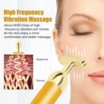 Anubhav Janni Golden Beauty Bar Energy Electric Facial Massage Roller Waterproof Face Skin Care Antiwrinkle Massager Head Tightening Bar Tool Face Cheek Forehead (Pack Of 1 Pcs) - Image 3
