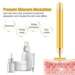 Anubhav Janni Golden Beauty Bar Energy Electric Facial Massage Roller Waterproof Face Skin Care Antiwrinkle Massager Head Tightening Bar Tool Face Cheek Forehead (Pack Of 1 Pcs) - Image 4