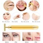 Anubhav Janni Golden Beauty Bar Energy Electric Facial Massage Roller Waterproof Face Skin Care Antiwrinkle Massager Head Tightening Bar Tool Face Cheek Forehead (Pack Of 1 Pcs) - Image 6