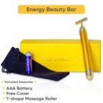 Anubhav Janni Golden Beauty Bar Energy Electric Facial Massage Roller Waterproof Face Skin Care Antiwrinkle Massager Head Tightening Bar Tool Face Cheek Forehead (Pack Of 1 Pcs) - Image 8