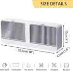 Anubhav Janni Soap Box Double Grid New Creative Wall Mounted Soap Box with Lid Double Grids Draining Rack Bathroom Shower Holder Multi With – Rack Holder Plastic Bar Storage Without (pack of 1) - Image 2