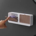 Anubhav Janni Soap Box Double Grid New Creative Wall Mounted Soap Box with Lid Double Grids Draining Rack Bathroom Shower Holder Multi With – Rack Holder Plastic Bar Storage Without (pack of 1) - Image 8