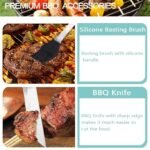 Anubhav Janni 5 pcs BBQ Tool Set Griddle Accessories Kit Exclusive Spatulas Commercial Grade Flat Top Grill Cooking Great for Outdoor and Camping Stainless Steel (pack of 1) - Image 4