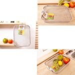 Anubhav Janni Drain Basket with Drip Tray Spoon Holder Drainer for Kitchen Drying Stand Kuda Plate Rack Bartan Over Sink Counter Big Stand Mesh Tangle Fruits Vegetable Washer Rectangle (pack of 1) - Image 7
