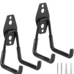 Anubhav Janni Garage Storage Hooks Set Wall-Mounted Utility and Hangers Iron Wall Mount Tool Holder Metal Rubber for Home Chair Ladder Universal Heavy Duty Steel (pack of 1)