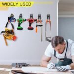 Anubhav Janni Garage Storage Hooks Set Wall-Mounted Utility and Hangers Iron Wall Mount Tool Holder Metal Rubber for Home Chair Ladder Universal Heavy Duty Steel (pack of 1) - Image 9