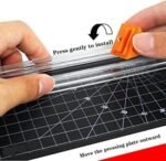 Anubhav Janni A4 Paper Cutter Portable Guillotine Trimmer Plastic Cut Precision Photo Scrapbooking Tools Cutting Machine Office School Supplies Sliding Ruler (pack of 1) - Image 3