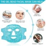 Anubhav Janni Face Cooling Mask Gel Sleeping Eye Cold Ice Pack Reusable Beads Hot for Puffy Dark Circles Stress Headache Relief Skin Care Women Men Reduce Puff Heat Compress (pack of 1) - Image 2