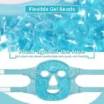 Anubhav Janni Face Cooling Mask Gel Sleeping Eye Cold Ice Pack Reusable Beads Hot for Puffy Dark Circles Stress Headache Relief Skin Care Women Men Reduce Puff Heat Compress (pack of 1) - Image 3