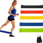 Anubhav Janni 5 Pcs Exercise Belt Resistance Loop Bands for Working Out Elastic Workout Band Women Men Home Gym Yoga Stretching Strength Training Equipment Essentials Fitness (pack of 1)
