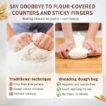 Anubhav Janni Silicone Atta Maker Bag Flour Mixing Kneading Bag Suitable for Bread Pastry Pizza Silicon Dough Preservation Magic Mixer Tortilla Flour-Mixing Best Non-Toxic Multifunctional Cook Tool (pack of 1) - Image 6