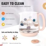 Anubhav Janni 2 in 1 Baby Teether BPA Free Sensory Toys for Babies Newborn Infant Safe Infants Round Shape Gifts One Year Old Boys Girls Silicone Wooden Soft Teething Toy (pack of 1) - Image 9