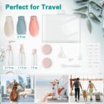 Anubhav Janni Travel Bottle Set Bottles for Toiletries Refillable Plastic Containers Dispenser Lid Small Leak Proof Empty Squeeze Kit Toiletries Bag Refillable Lotion Shampoo (Set Of 11 Pcs) - Image 7