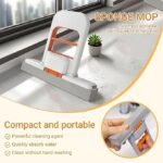 Anubhav Janni New Mini Mop Self-Squeeze Desktop Mop for Small Spaces Wet Dry Portable Cleaning Tool Kitchen Countertops Bathroom Sink Glass Car RV Dorm Room Mini mini mop Use (pack of 1) - Image 9