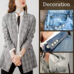 Anubhav Janni 30 Pcs Brooch Buttons Pins Mini Safety Shirt for Saree Dress Blouse and Button Removable No-Sew Cardigan Covers Ideal Sarees Dresses Hats Quick Styling Fixes (pack of 1) - Image 6