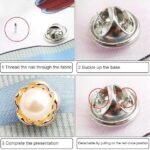 Anubhav Janni 50 Pcs Brooch Buttons Pins Mini Safety Shirt for Saree Dress Blouse and Button Removable No-Sew Cardigan Covers Ideal Sarees Dresses Hats Quick Styling Fixes (pack of 1) - Image 5