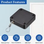 Anubhav Janni Mini Door Closer Automatic Sensor Door Closer Multifunctional Auto Residential Commercial Use ABS Steel  Finish Black Automatic Closer Mini Adjustable Hydraulic Self (pack of 1) - Image 2